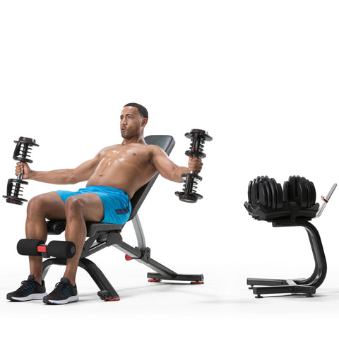 Haltères ajustables Bowflex SelectTech 1090 avec support