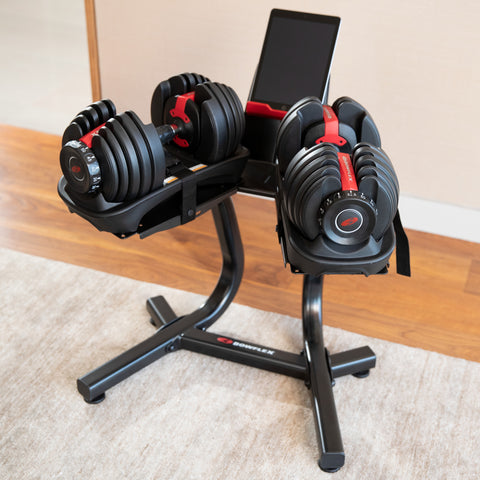 Bowflex SelectTech 552 Adjustable Dumbbells with Stand & Bench