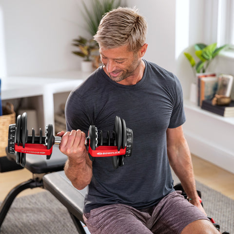 Bowflex SelectTech 552 Adjustable Dumbbells with Stand & Bench