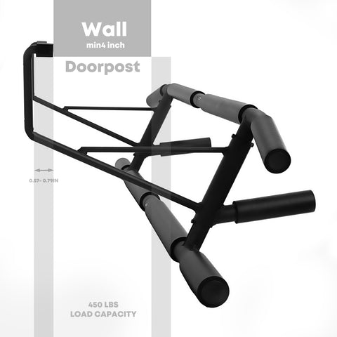 Multi Grip Wall Mounted Doorway Pull Up Bar —