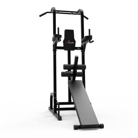 Buy HOMCOMWall ed Dip Station Knee Leg Raise Chin Up Pull Up Rack