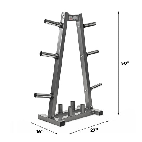 AmStaff A-Frame Olympic/Standard Plate Tree & Bar Holder TR051B