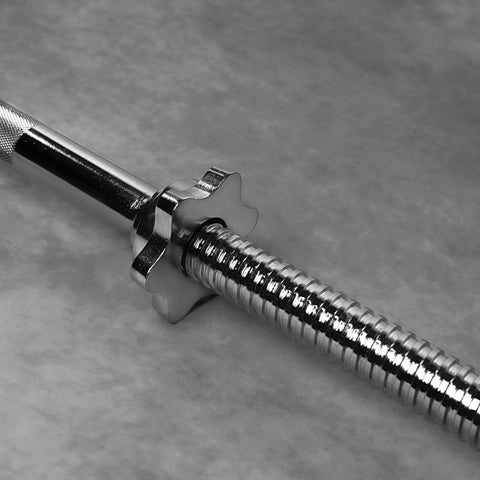 Barre standard chromée solide de 7 pieds